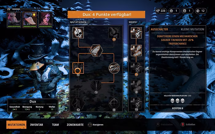 View of the mutation buying area.