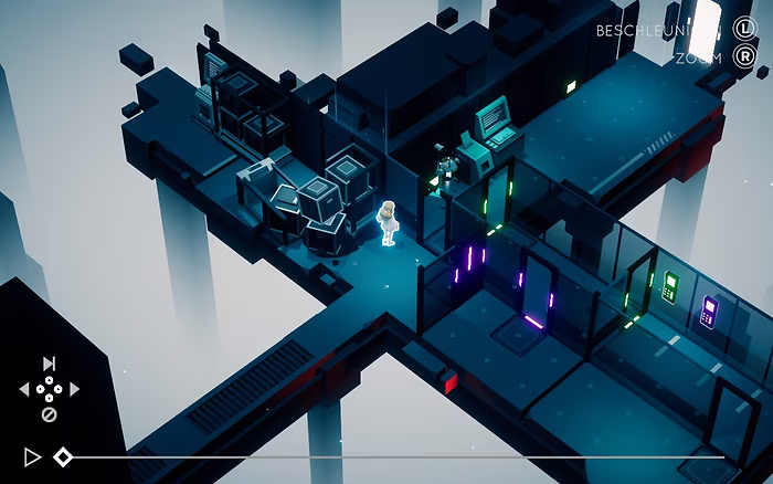 A girl in one of the game's levels